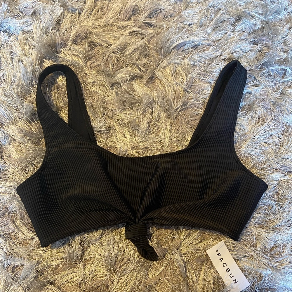 pacsun black bikini top